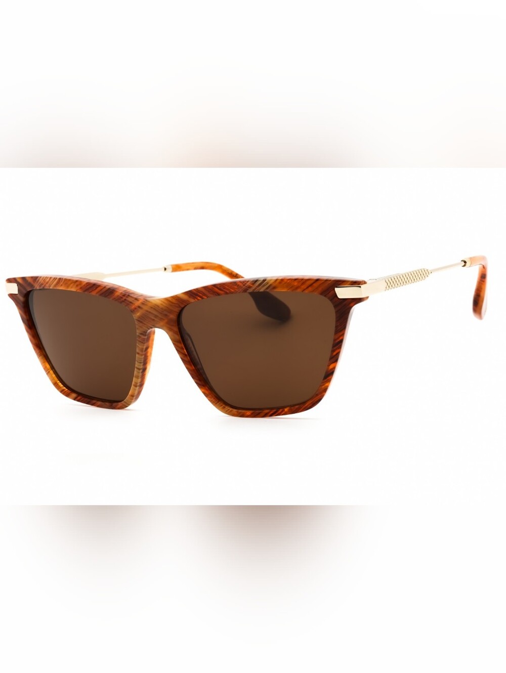 Victoria Beckham, VB663S, AMBER HORN/Brown,Cat eye, Woman's Sunglasses